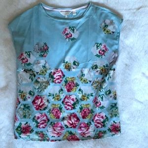 Ted Baker sleeveless top.  Size 2 (med) beautiful floral print